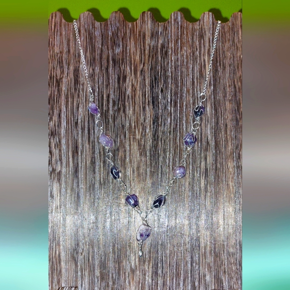 Tumbled Amethyst Necklace
